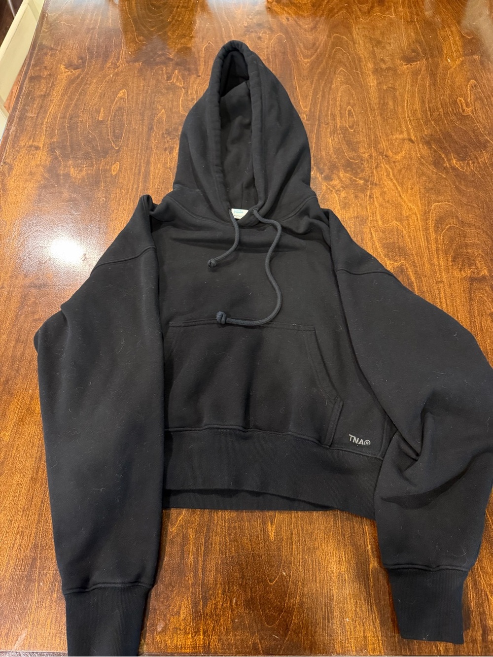 TNA Aritzia Cozy Fleece Oversized Boyfriend Pullover Cotton Hoodie Sweatshirt
